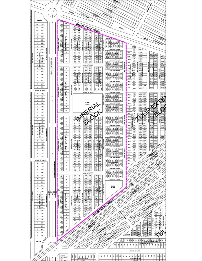 Imperial Block Map - ParkView City Lahore